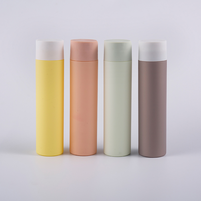디스크 캡을 가진 다수 색깔 소프트 터치 원형 250ml 정화 병