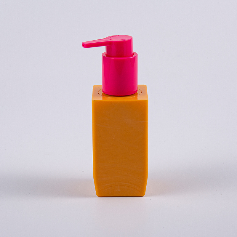 다수 색깔 선택권 사각 모양 50ml PETG 플라스틱 펌프를 가진 두꺼운 벽 로션 병 다수 색깔 선택권 사각 모양 50ml PETG 플라스틱 펌프를 가진 두꺼운 벽 로션 병