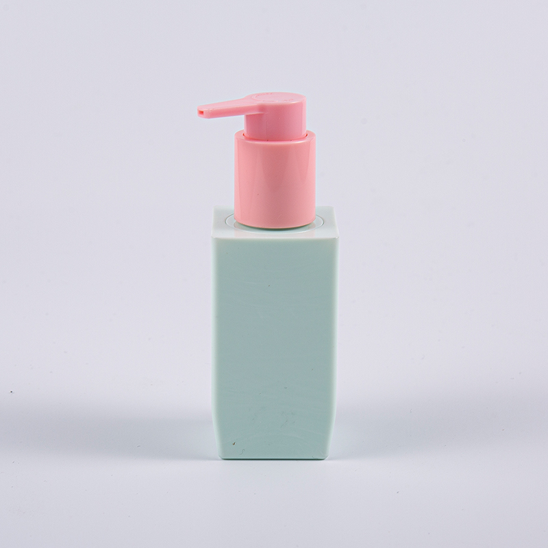 다수 색깔 선택권 사각 모양 50ml PETG 플라스틱 펌프를 가진 두꺼운 벽 로션 병 다수 색깔 선택권 사각 모양 50ml PETG 플라스틱 펌프를 가진 두꺼운 벽 로션 병