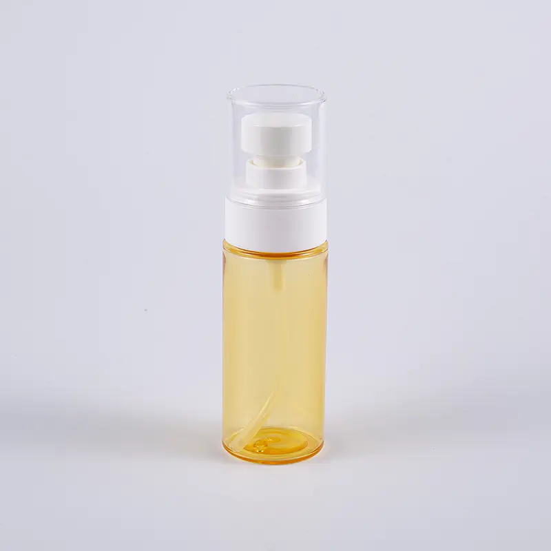 플라스틱 스프레이어 펌프를 가진 반투명 색깔 원형 50ml PETG 두꺼운 벽 로션 병 