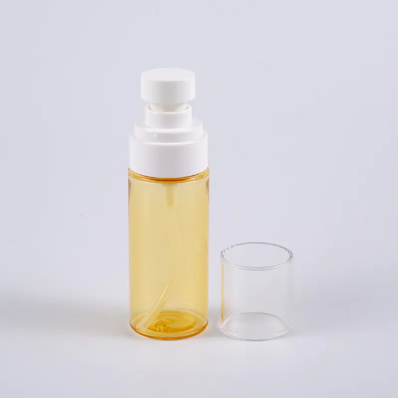플라스틱 스프레이어 펌프를 가진 반투명 색깔 원형 50ml PETG 두꺼운 벽 로션 병 
