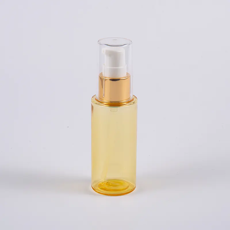 펌프를 가진 반투명 색깔 원형 50ml PETG 두꺼운 벽 로션 병 