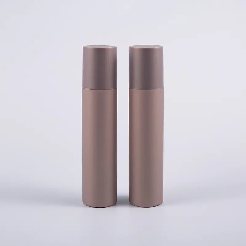 플라스틱 펌프를 가진 다수 색깔 소프트 터치 원형 250ml 정화 병 
