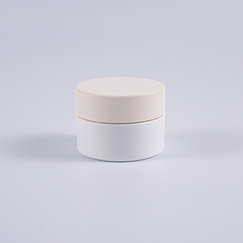 흰색 10g 원형 PETG 크림 용기