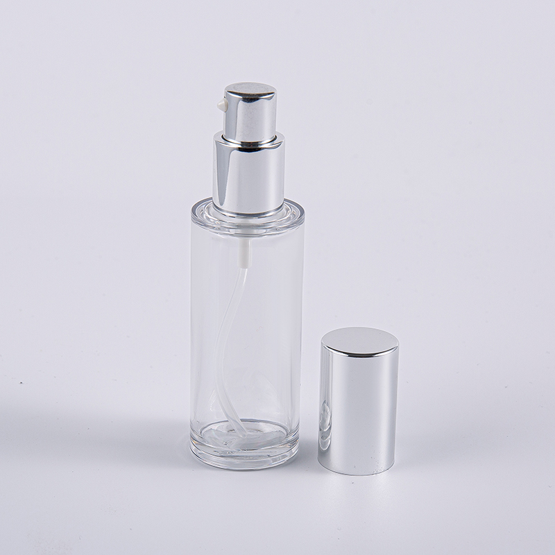 알루미늄 펌프 여행 사용을 가진 고품질 35ml 둥근 로션 병