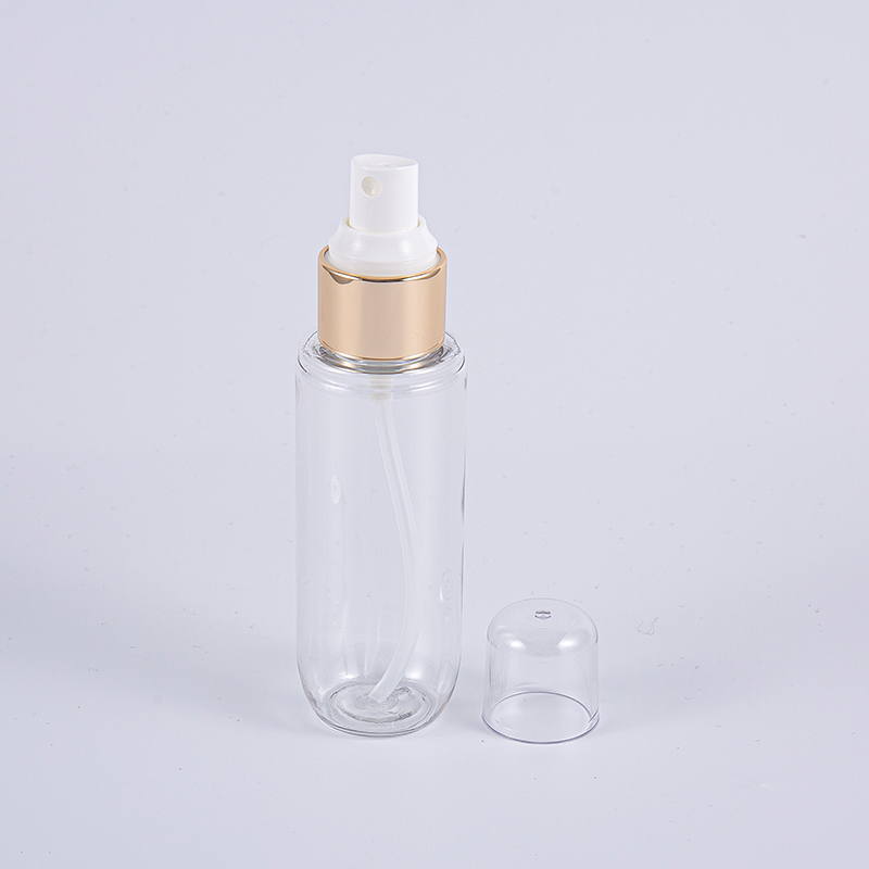 친환경 포장 75ml 투명 PE 혈청 토너 또는 클렌저 병