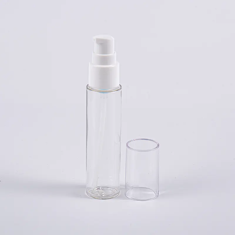 펌프가 있는 여행용 20ml 30ml 40ml 슬림 PETG 로션 병