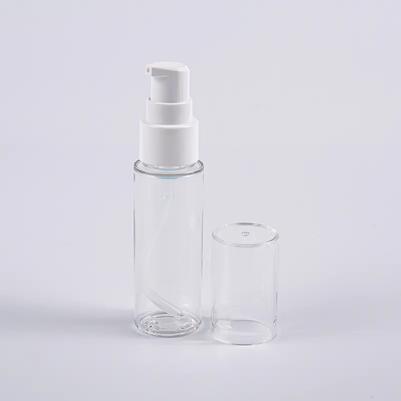 펌프 여행 사용을 가진 각종 색깔 원형 30ml PETG 로션 병 펌프 여행 사용을 가진 각종 색깔 원형 30ml PETG 로션 병