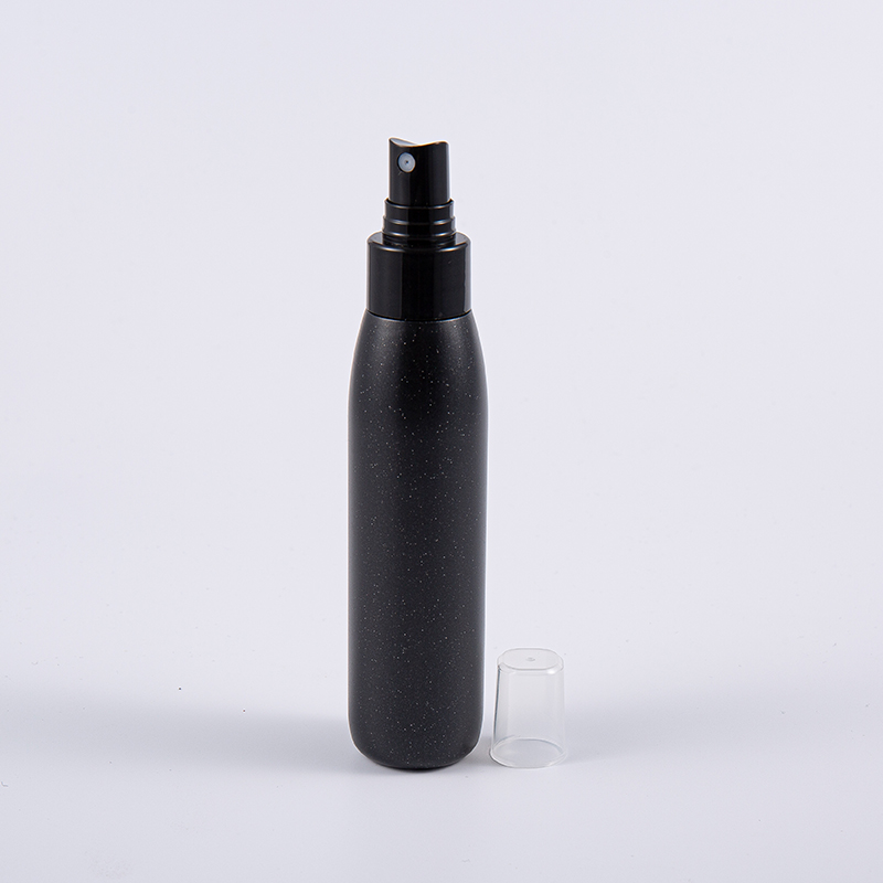 100ml 및 250ml PE 병 - 진주 마감 플라스틱 펌프 디스펜서가 있는 검정색
