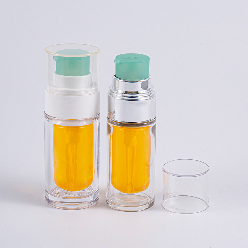 펌프가 있는 다층 복합 내부 가방 30ml 50ml 진공 병이 있는 명확한 PETG 병