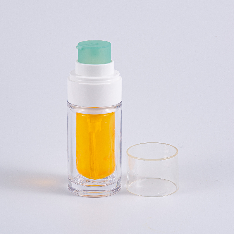 펌프가 있는 다층 복합 내부 가방 30ml 50ml 진공 병이 있는 명확한 PETG 병