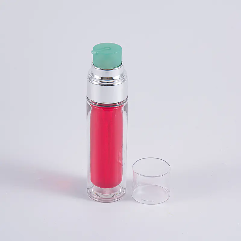 펌프가 있는 다층 복합 내부 가방 30ml 50ml 진공 병이 있는 명확한 PETG 병