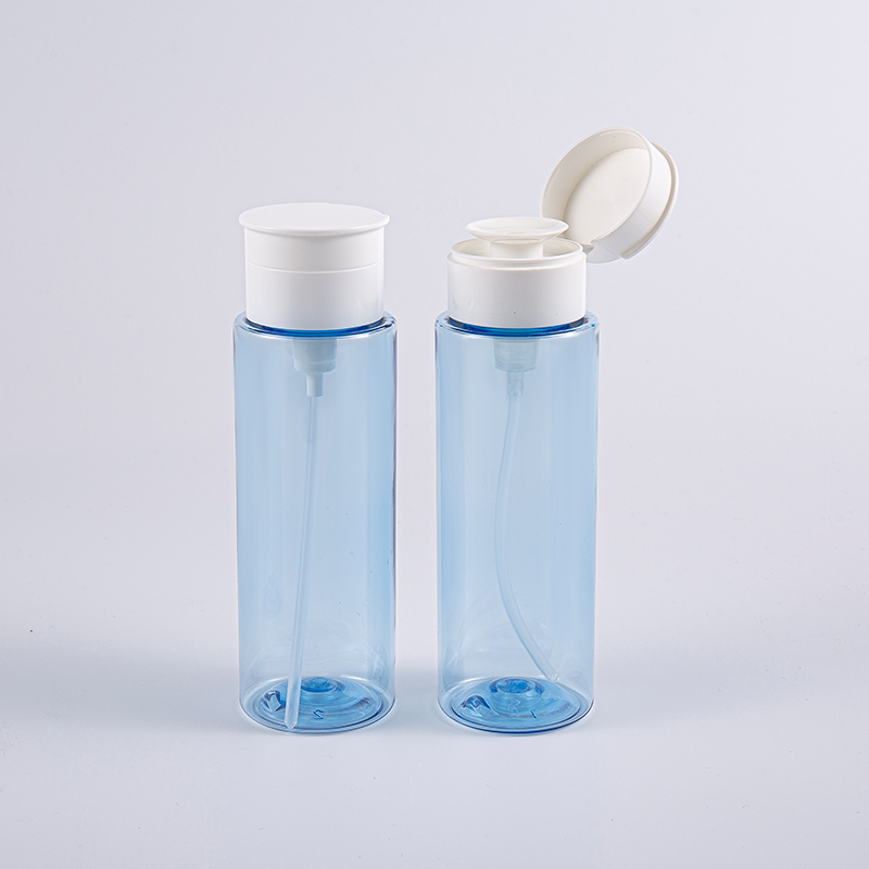 200ml 투명 블루 메이크업 리무버 병