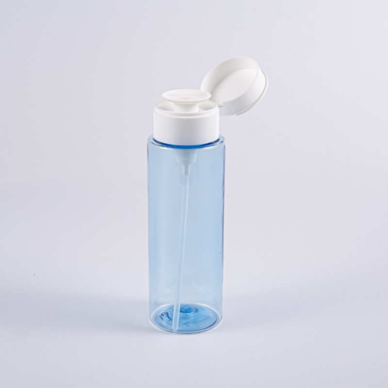 200ml 투명 블루 메이크업 리무버 병 200ml 투명 블루 메이크업 리무버 병