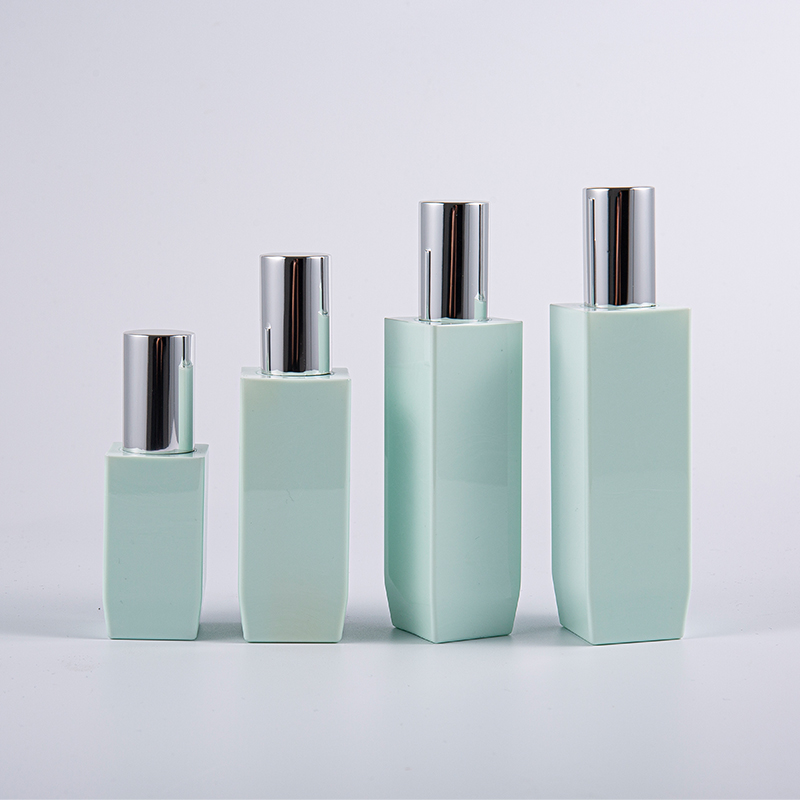 다수 색깔 선택권 사각 모양 100ml PETG 알루미늄 펌프 모자를 가진 두꺼운 벽 로션 병 다수 색깔 선택권 사각 모양 100ml PETG 알루미늄 펌프 모자를 가진 두꺼운 벽 로션 병