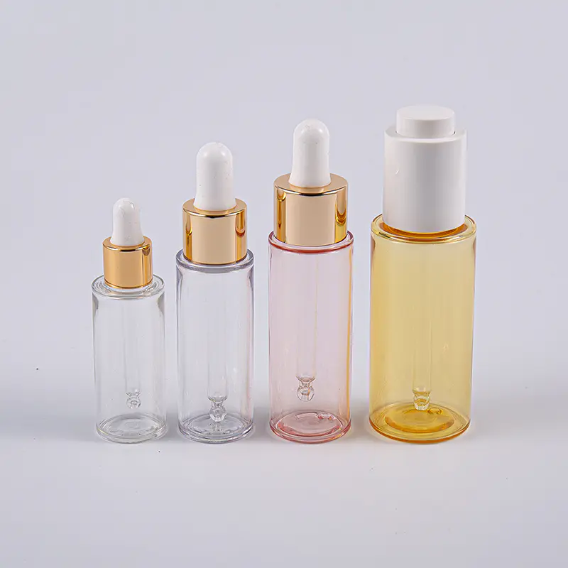 여행용 펌프가 있는 10ml 20ml 30ml 50ml 슬림 PETG 로션 병 사용